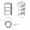 Ewent EW1700 carrinho/armário de gestão de equipamentos portátil Preto, Cinzento