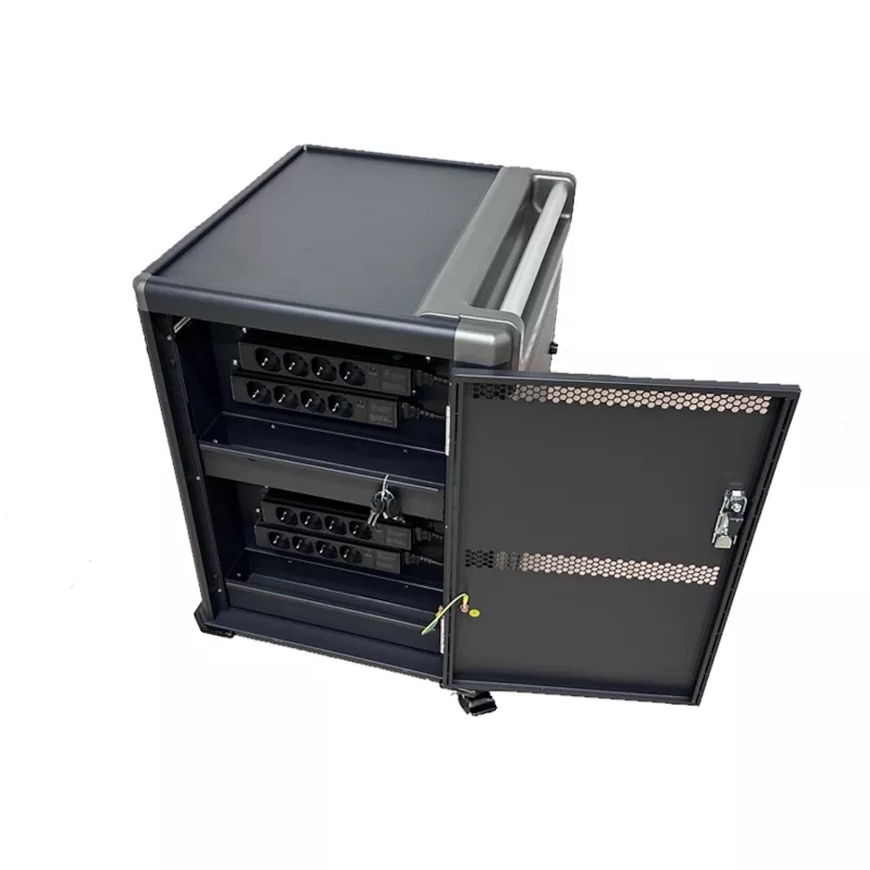 Ewent EW1703 carrinho/armário de gestão de equipamentos portátil Preto, Cinzento