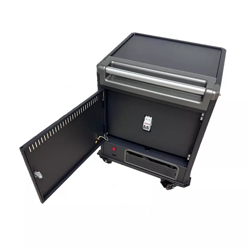 Ewent EW1703 carrinho/armário de gestão de equipamentos portátil Preto, Cinzento