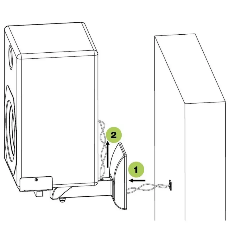 Techly Suportes de parede para altifalantes em par até 25 kg preto ICA-SP SS201