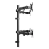 Techly ICA-LCD 382-Q Suporte de monitor / base 68,6 cm (27 polegadas) secretária preto