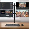 Techly ICA-LCD 382-Q Suporte de monitor / base 68,6 cm (27 polegadas) secretária preto
