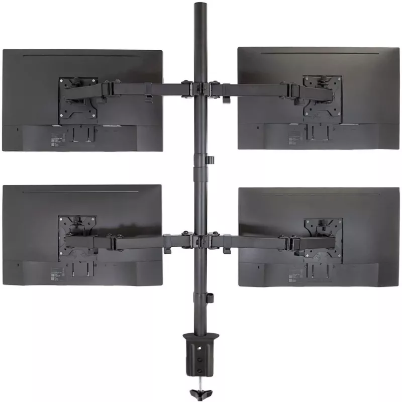 Techly ICA-LCD 382-Q Suporte de monitor / base 68,6 cm (27 polegadas) secretária preto