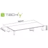 Techly Suporte universal de secretária para monitor, autónomo, 20 kg, 33 cm (13 polegadas), 81,3 cm (32 polegadas), transparente