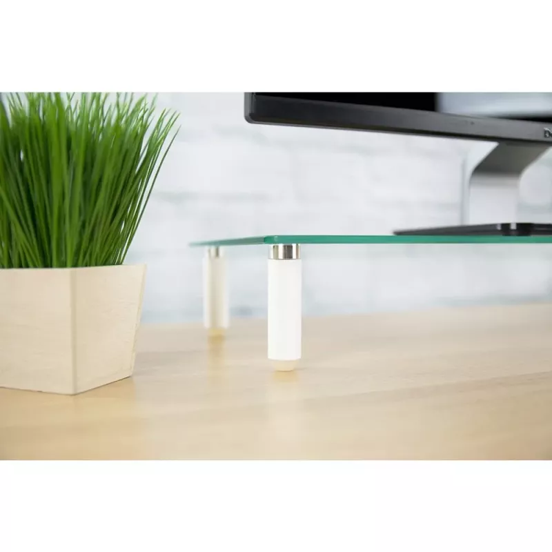 Techly Suporte universal de secretária para monitor, autónomo, 20 kg, 33 cm (13 polegadas), 81,3 cm (32 polegadas), transparente