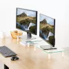 Techly Suporte universal de secretária para monitor, autónomo, 20 kg, 33 cm (13 polegadas), 81,3 cm (32 polegadas), transparente