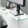 Techly Suporte universal de secretária para monitor, autónomo, 20 kg, 33 cm (13 polegadas), 81,3 cm (32 polegadas), transparente