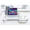 Techly Suporte universal de secretária para monitor, autónomo, 20 kg, 33 cm (13 polegadas), 81,3 cm (32 polegadas), transparente