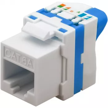 Techly CAT 6a Keystone conector fêmea RJ45 UTP não blindado sem ferramentas IWP-MD C6A/UROTT