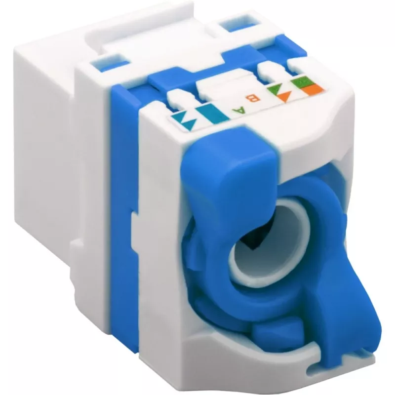 Techly CAT 6a Keystone conector fêmea RJ45 UTP não blindado sem ferramentas IWP-MD C6A/UROTT