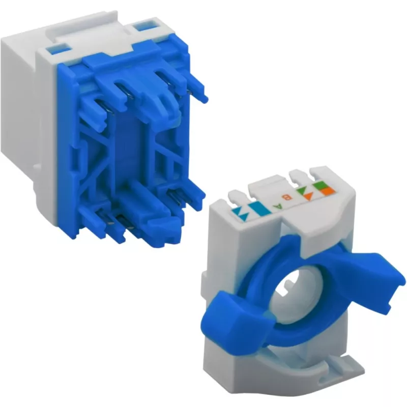 Techly CAT 6a Keystone conector fêmea RJ45 UTP não blindado sem ferramentas IWP-MD C6A/UROTT