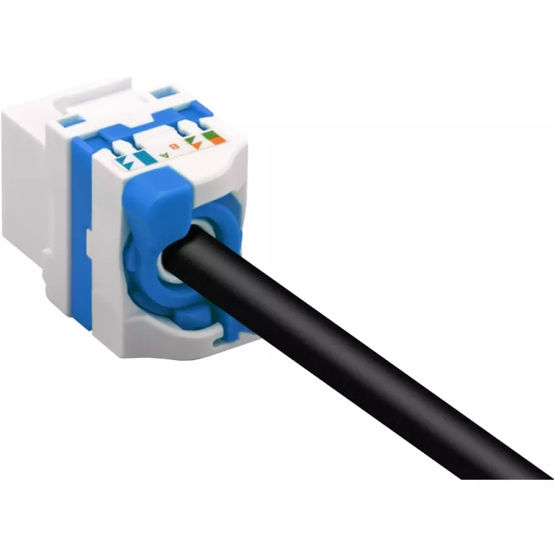 Techly CAT 6a Keystone conector fêmea RJ45 UTP não blindado sem ferramentas IWP-MD C6A/UROTT