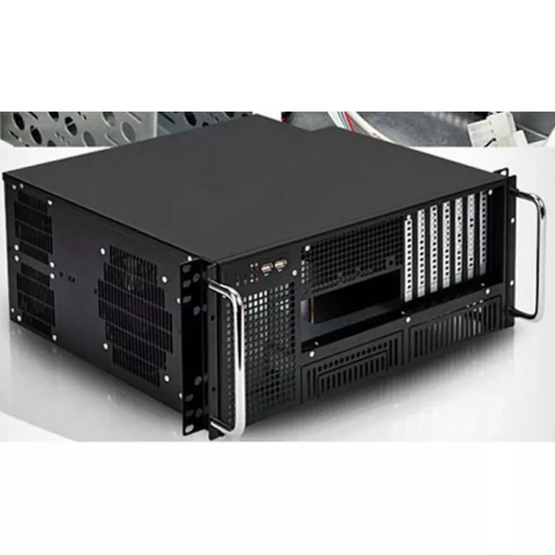 Techly Caixa rack industrial 19/Desktop 4U ultracompacta preta I-CASE MP-P4HX-BLK6