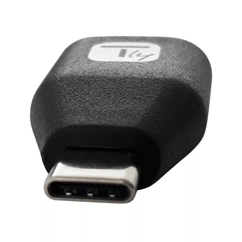 Techly Adaptador USB-C macho para USB-A fêmea Preto, USB A, USB C, Preto