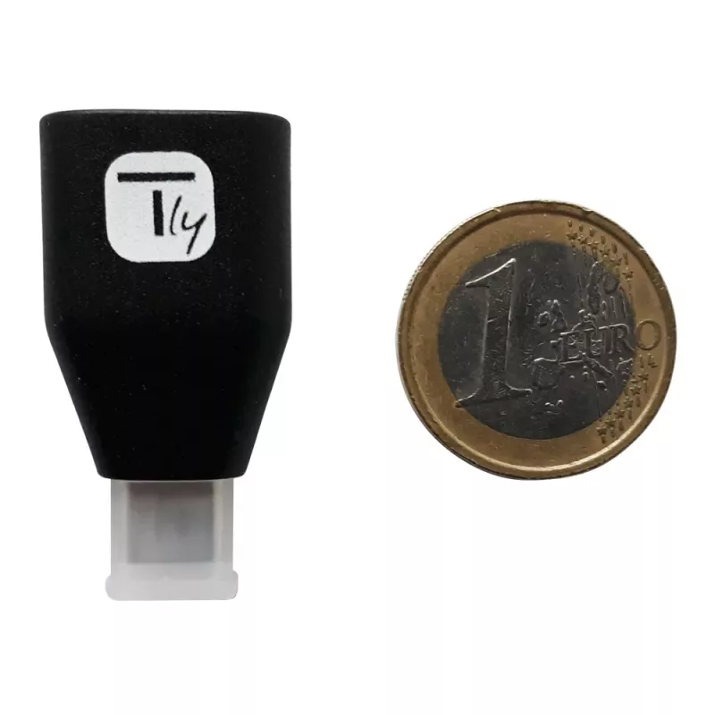 Techly Adaptador USB-C macho para USB-A fêmea Preto, USB A, USB C, Preto