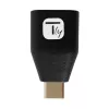 Techly Adaptador USB-C macho para USB-A fêmea Preto, USB A, USB C, Preto