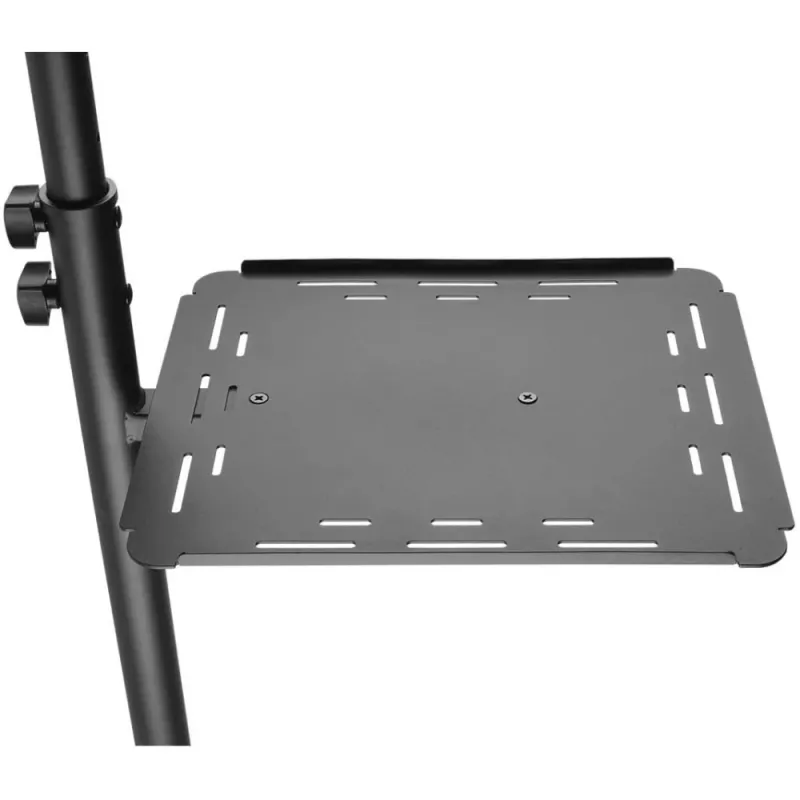 Techly ICA-TB TPM-10 carrinho ajustável em altura para projetor e portátil com prateleira, preto