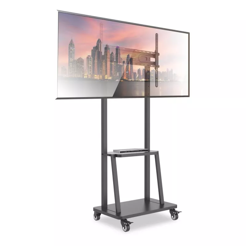 Techly suporte de chão com prateleira para TV LCD/LED/Plasma de 32-70 polegadas