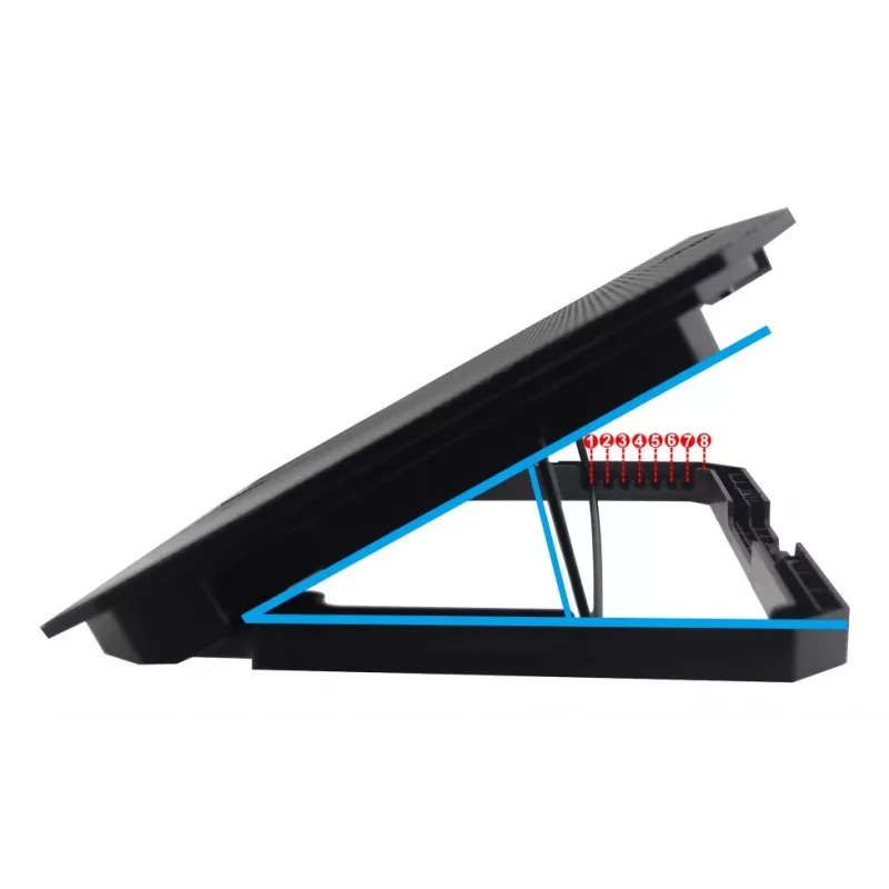 Techly ICOOL-CP11TY suporte para portátil preto 43,2 cm (17 polegadas)