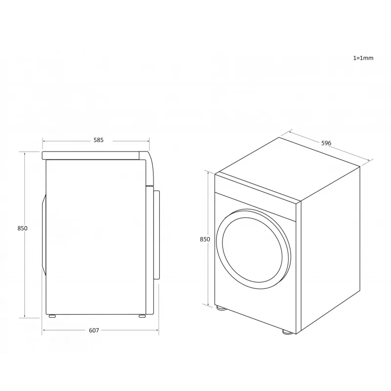 Candy Smart Pro CSOE H10A2TE-S máquina de secar roupa de instalação livre carregamento frontal 10 kg branco
