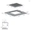 Candy CDTP644SC/E1 preto encastrar 59 cm placa de indução 4 zonas de cozedura
