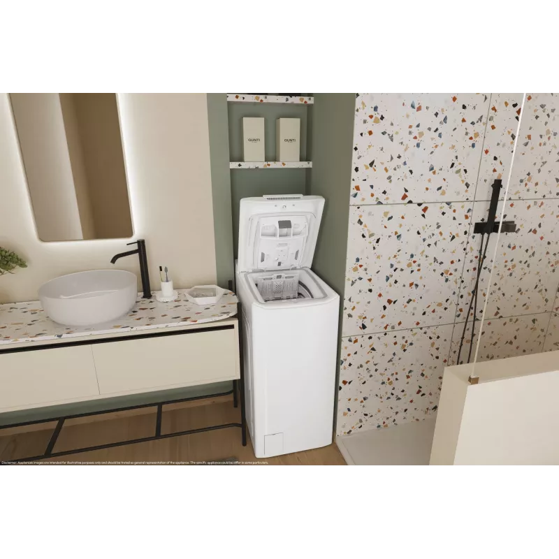 Candy TCA063D3-S máquina de lavar roupa de carregamento superior 6 kg 1000 rpm branco