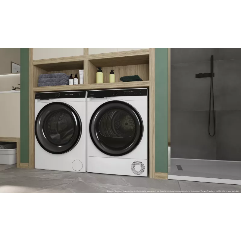 Candy Smart Pro BS H9N2B-S máquina de secar roupa com bomba de calor de instalação livre carregamento frontal 9 kg branco