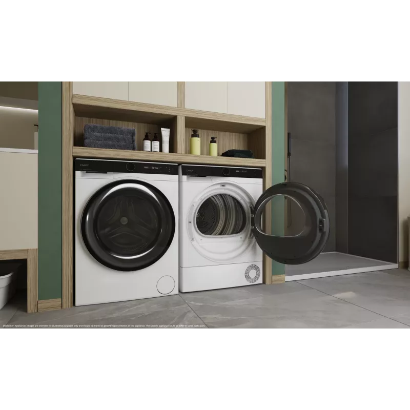 Candy Smart Pro BS H9N2B-S máquina de secar roupa com bomba de calor de instalação livre carregamento frontal 9 kg branco