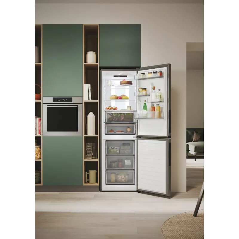 Candy ECN4CQTEX186 de instalação livre 355 L aço inoxidável