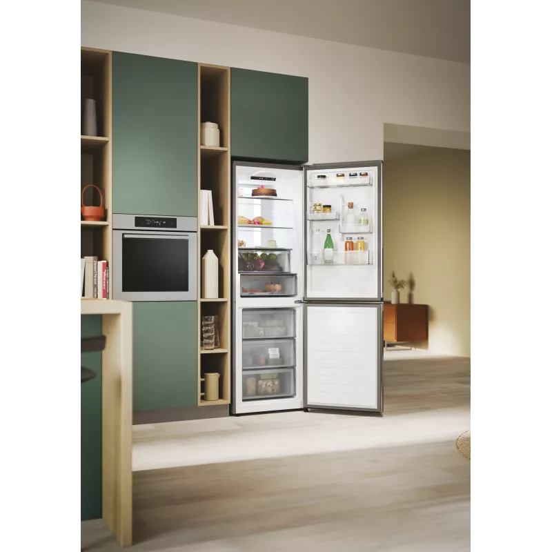 Candy ECN4CQTEX186 de instalação livre 355 L aço inoxidável