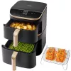 Cosori Turbo Tower Pro Smart fritadeira de ar quente individual 10,8 L de instalação livre 2630 W preto, dourado