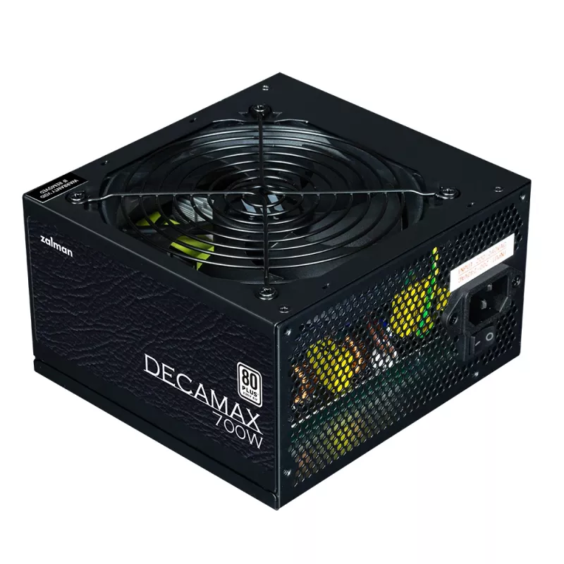 Fonte de alimentação Zalman Decamax 700 W ATX preta