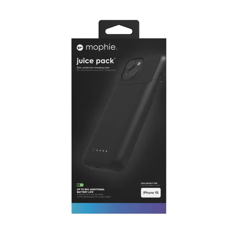 mophie Juice Pack capa para telemóvel 15,5 cm (6,1 polegadas) capa preto