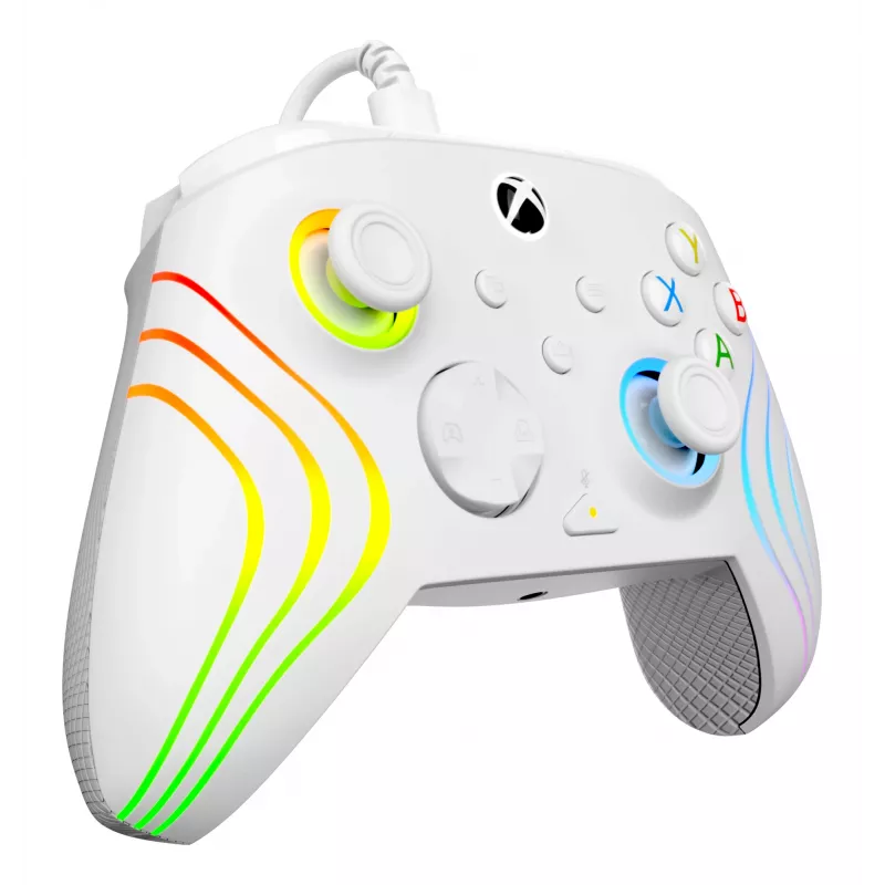 Comando Turtle Beach Afterglow Wave branco USB PC Xbox Series S X