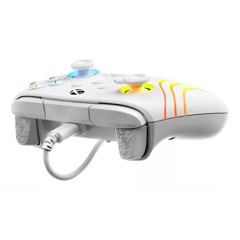 Comando Turtle Beach Afterglow Wave branco USB PC Xbox Series S X