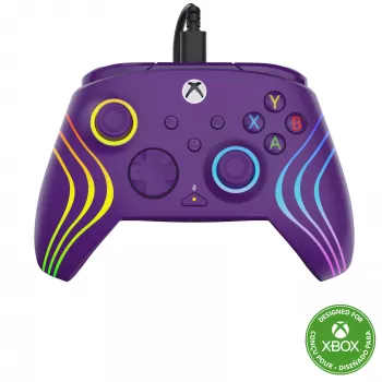Comando Turtle Beach Afterglow Wave roxo USB PC Xbox Series X