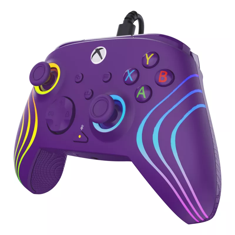 Comando Turtle Beach Afterglow Wave roxo USB PC Xbox Series X