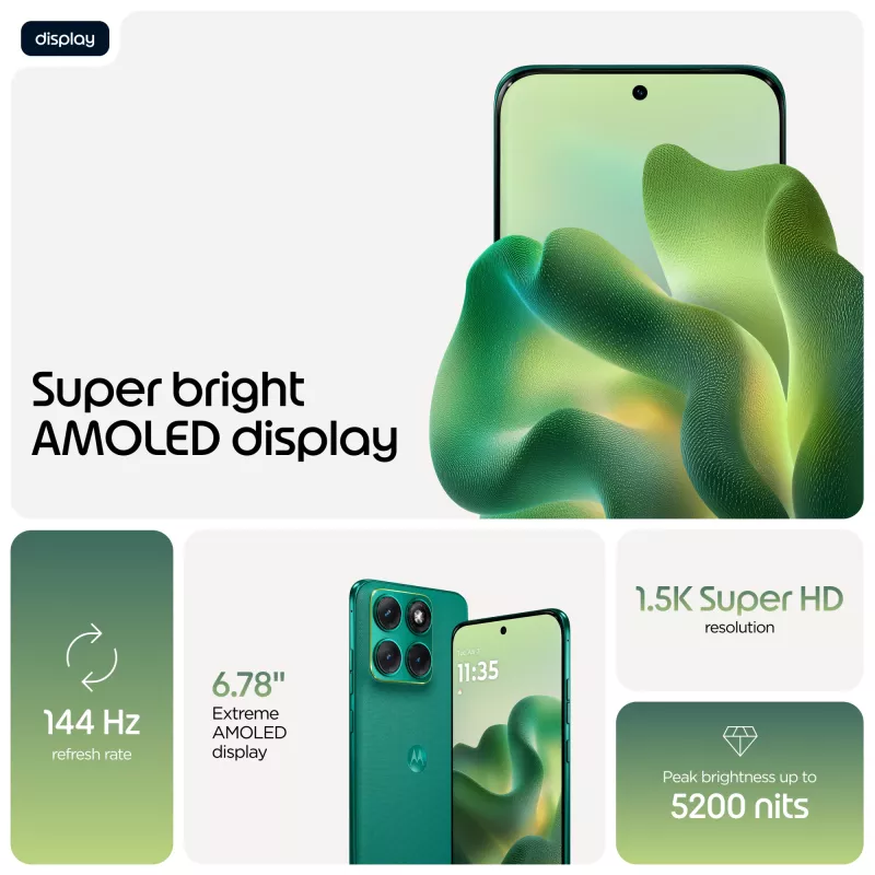 Motorola edge 70 fusion 17,2 cm (6,78 polegadas) Dual SIM Android 16.0 5G USB Type-C 8 GB 256 GB 5200 mAh verde