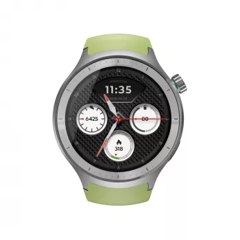 Motorola Moto Watch 3,63 cm (1,43 polegadas) OLED 47 mm ecrã tátil digital prateado GPS (satélite)