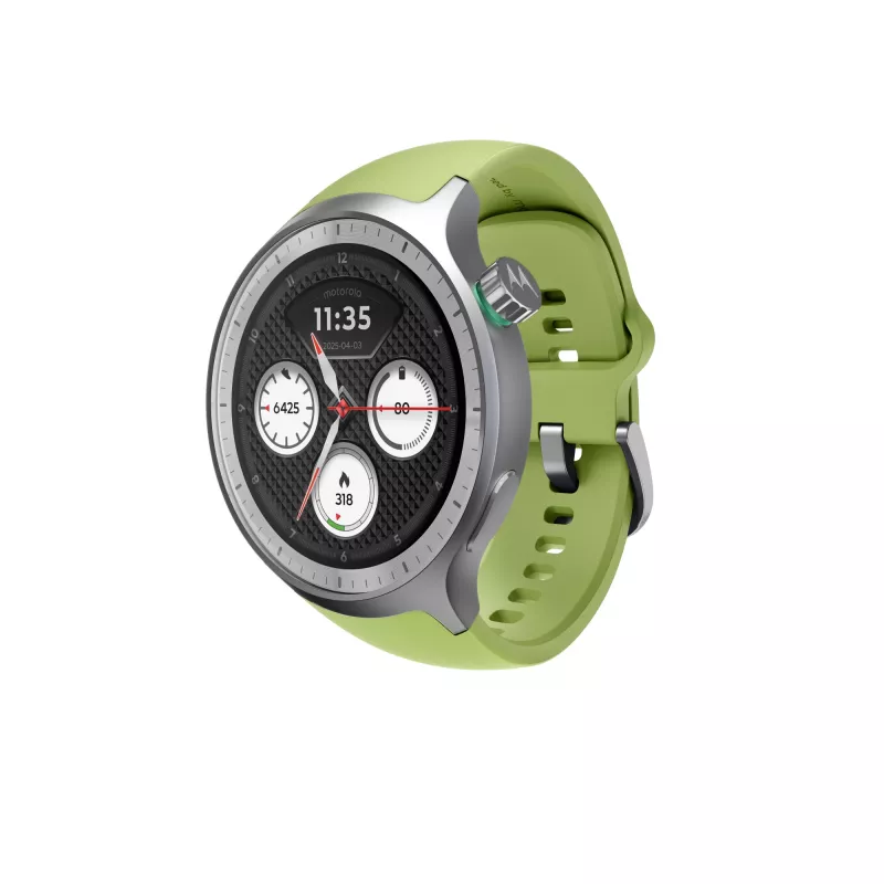 Motorola Moto Watch 3,63 cm (1,43 polegadas) OLED 47 mm ecrã tátil digital prateado GPS (satélite)