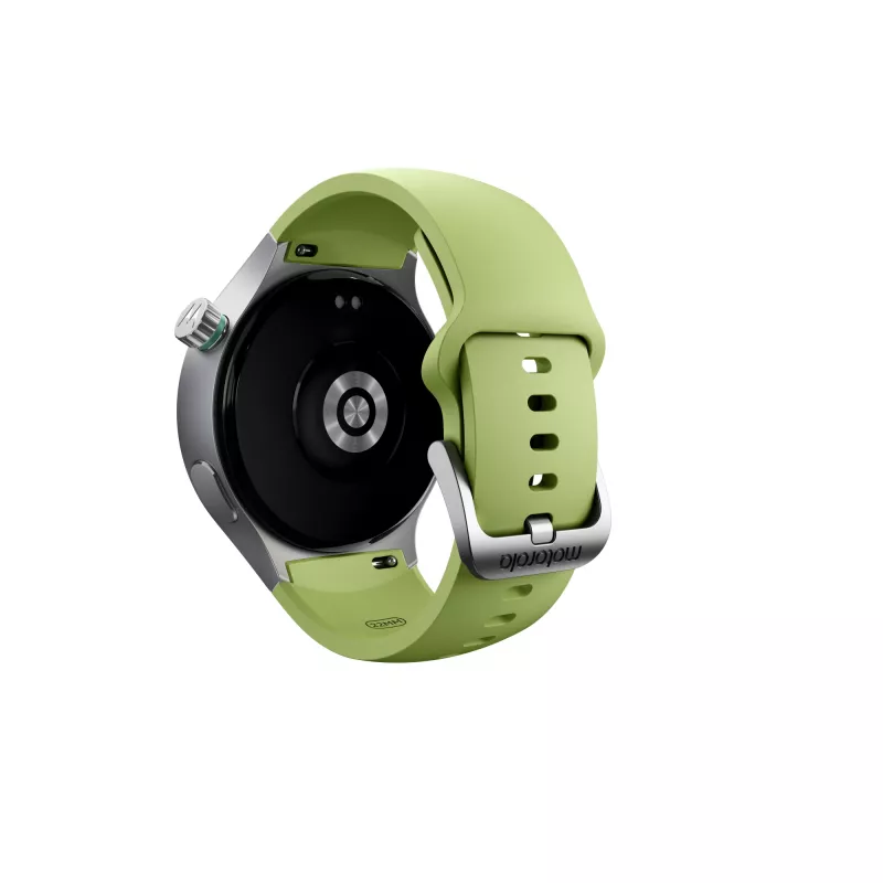 Motorola Moto Watch 3,63 cm (1,43 polegadas) OLED 47 mm ecrã tátil digital prateado GPS (satélite)