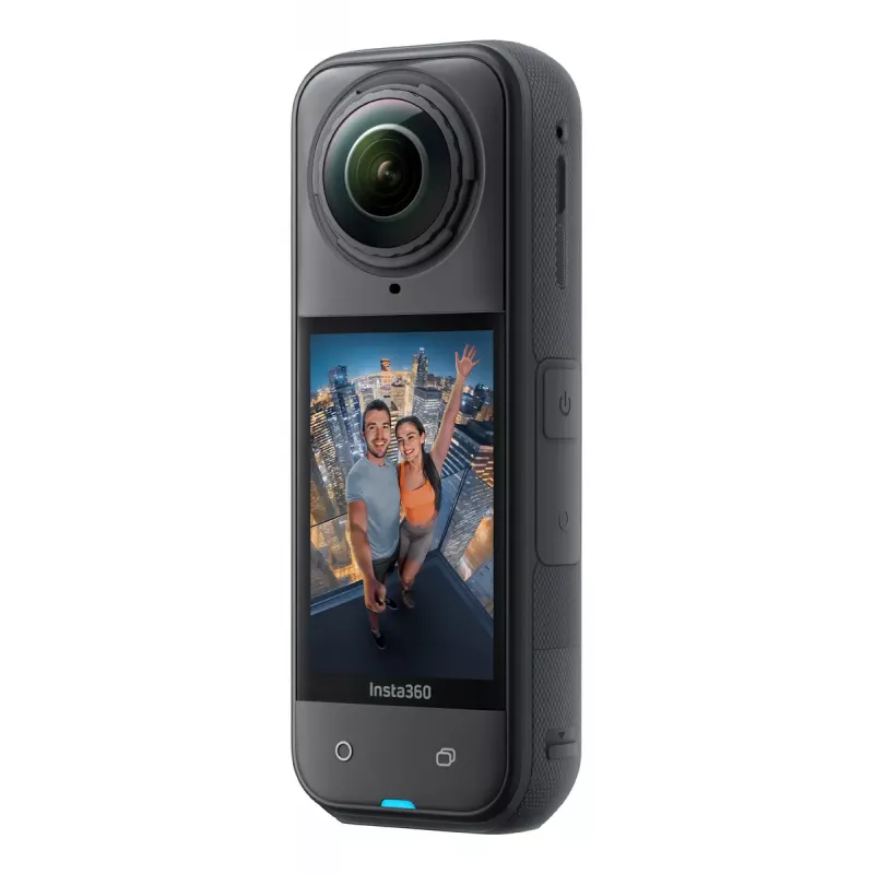 Câmara de ação Insta360 X5 – 72 MP, 8K Ultra HD (7680×3840), 120 fps, à prova de água 15 m, 2400 mAh