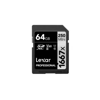 Armazenamento flash Lexar 64GB UHS-II Classe 10 LSD64GCB1667