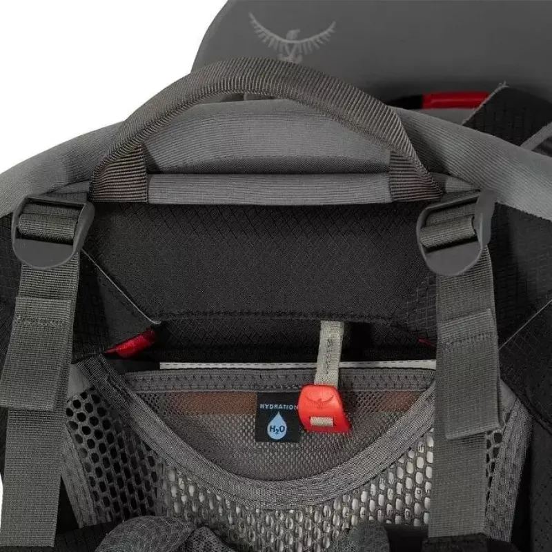 Mochila de transporte para criança Osprey Poco Tourist preto — mochila de transporte para criança leve, modelo 10005970/550/O/S