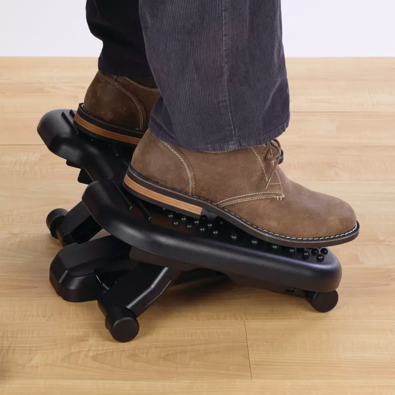 Apoio para os pés Kensington SoleMassage regulável em altura e inclinação