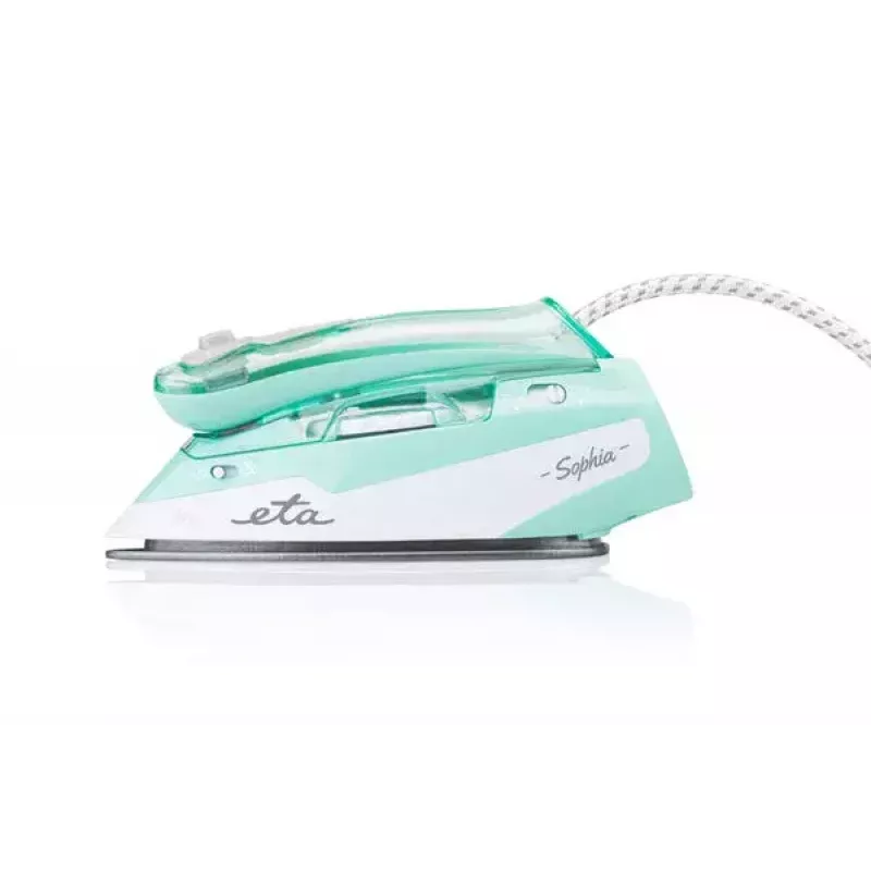 Ferro de engomar a vapor ETA Sophia ETA127190000 — base de cerâmica, 1100 W, depósito 80 ml, vapor vertical, cabo 1,9 m
