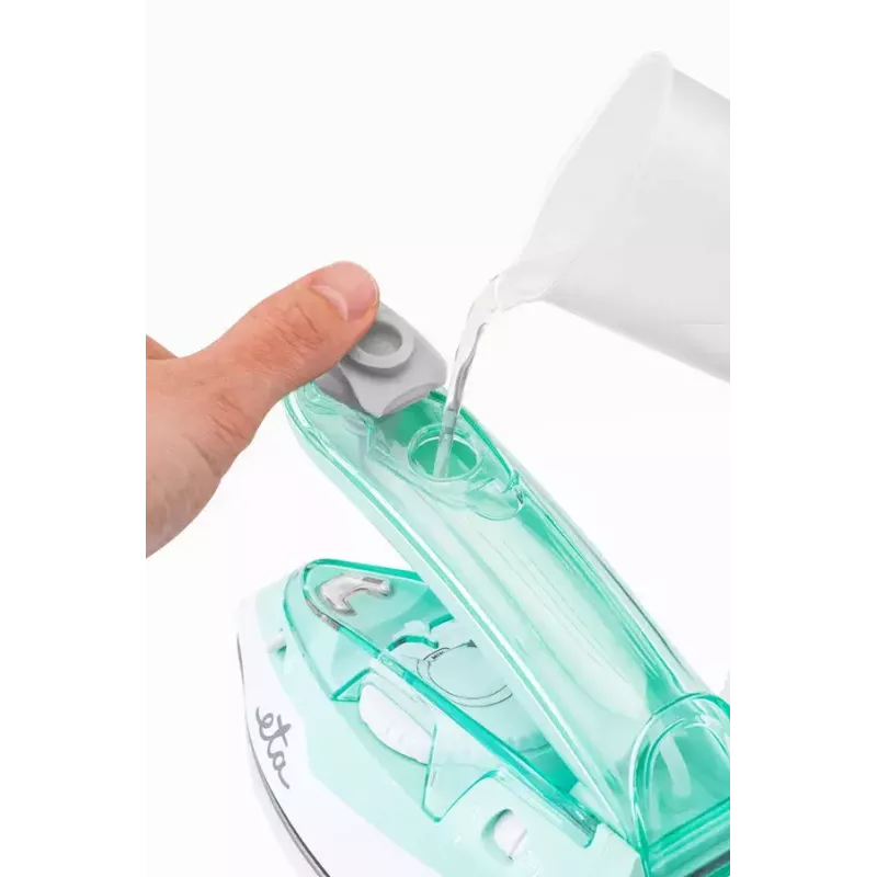 Ferro de engomar a vapor ETA Sophia ETA127190000 — base de cerâmica, 1100 W, depósito 80 ml, vapor vertical, cabo 1,9 m