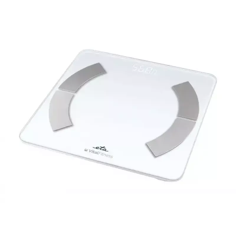 Balança de pessoa eletrónica ETA ETA277990000 – branca, quadrada, capacidade 180 kg, precisão 100 g