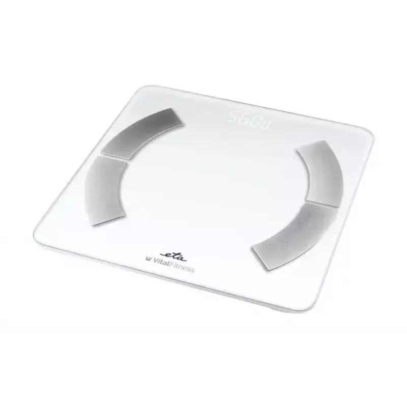 Balança de pessoa eletrónica ETA ETA277990000 – branca, quadrada, capacidade 180 kg, precisão 100 g
