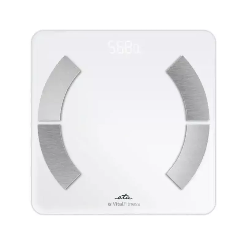 Balança de pessoa eletrónica ETA ETA277990000 – branca, quadrada, capacidade 180 kg, precisão 100 g